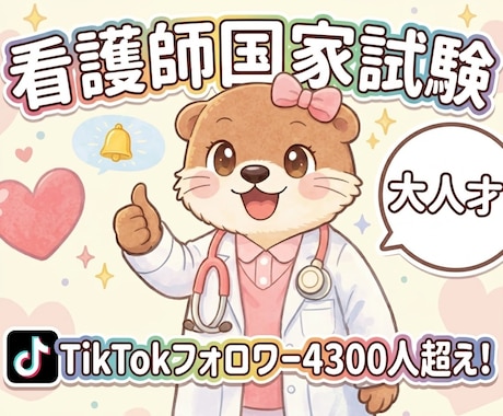 看護師国家試験の個別講義を行います 首席のTikTok人気講師が国試対策を徹底解説 イメージ1