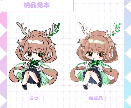 かわいいミニキャライラストをお描きします デフォルメ・ミニキャラ・SDイラストを制作いたします！ イメージ2