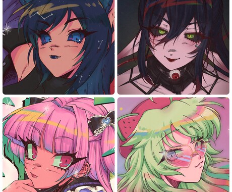 かわいいイラスト描きます どこかレトロな雰囲気の絵柄でお描きします♪ イメージ2