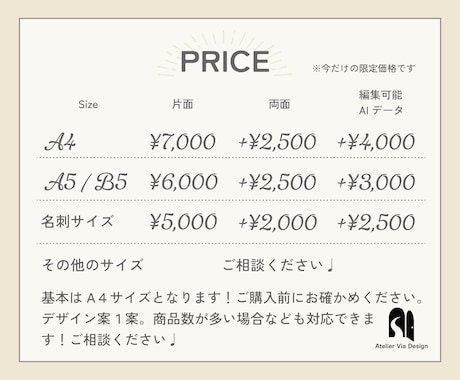 女性好みのおしゃれなPOP、メニュー表を制作します 【女性向けデザイン】お好みに合わせて見やすく丁寧に対応します イメージ2