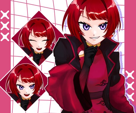 アイコン、サムネイルなど人物イラスト制作を承ります 立ち絵、一枚絵など用途に合わせた制作をいたします１ イメージ2
