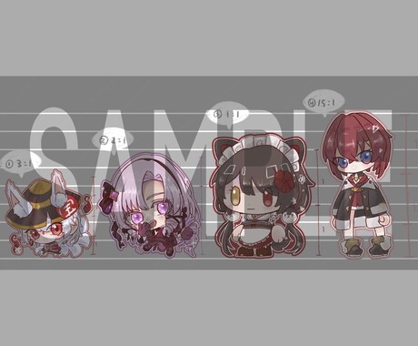 SDキャラを制作します ご希望にそった頭身のキャラクターを制作！ イメージ2