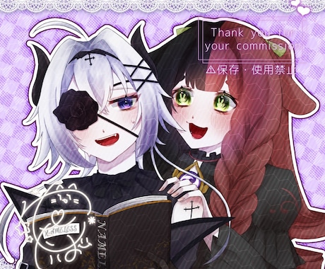 キラキラ可愛い絵をお届けします 貴方の"夢"を形にさせてください‪‪❤︎‬ イメージ1