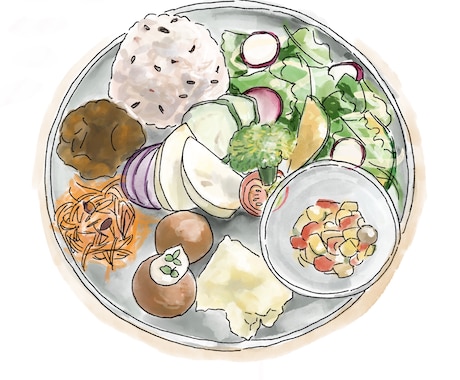 商用可！フードイラスト描きます 線画と水彩タッチの塗りで描く食べ物のイラスト イメージ1