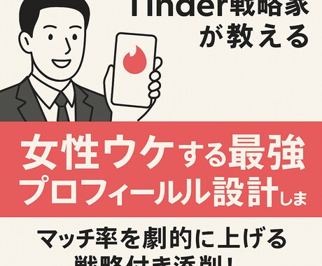 Tinder女性ウケする最強プロフィール設計します マッチ率3倍UP！恋愛設計のプロ監修にお任せを！ イメージ1