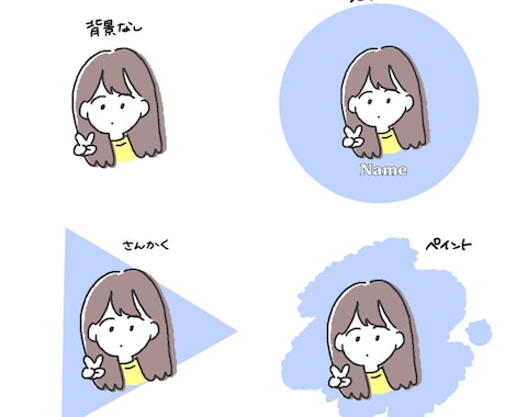 ゆるっとアイコン描きます ポップでゆるい似顔絵アイコンはいかがでしょうか？ イメージ2