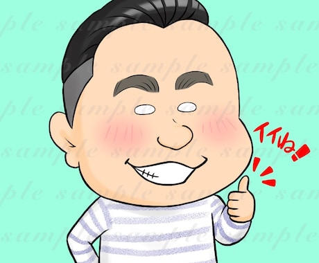 印象に残る、ゆるカワ白目アイコンお描きします イメージ1