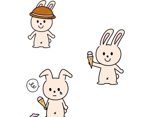 挿絵にも！ポップでかわいいイラスト作成します WEBサイト、SNSのアイコン、チラシ、POPにも！ イメージ2