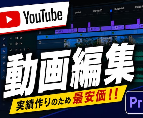 Youtube、TikTok等の動画を編集します 〜実績を作りたいので最安価です！〜 イメージ1