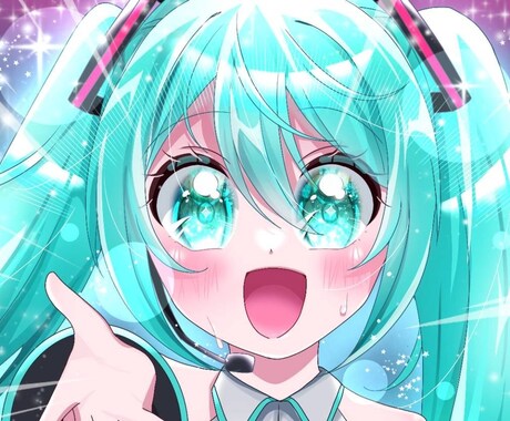 キラキラ！可愛いイラスト描きます 見積もり即対応!!気軽にお問い合わせください イメージ1