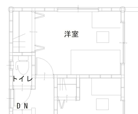 平面図をCADデータで納品します 加筆すれば平面詳細図としても利用できます イメージ1