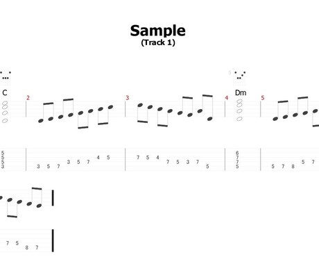 ギター耳コピ&譜面＋演奏動画作成します 弾きたい曲があるけど、楽譜がない、弾き方がわからない方へ イメージ2