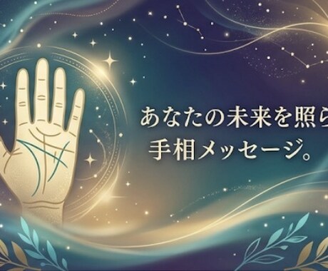 あなたの本当の姿を手相鑑定で占います なんだか物事が上手くいかないなら自分を知ってみましょう！ イメージ1