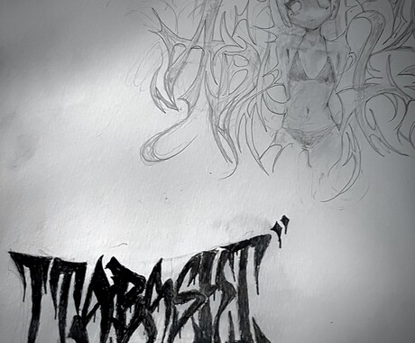 グラフィックアートとキャラクターを描きます グラフィティ×キャラクターでいつもと違った雰囲気に イメージ2