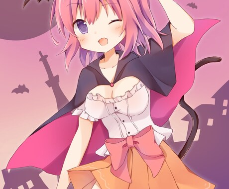 かわいい女の子のイラストを描きます この絵柄で描かれる創作キャラが見てみたい方へ イメージ2
