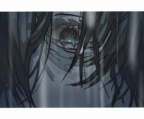 不気味な雰囲気のイラスト描きます イメージ1