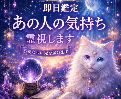 今どう思ってる？あの人の気持ち視ます あなたに対して抱いている感情や、表には出していない本音を イメージ1