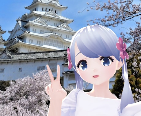 Vtuberの日常画像やキービジュアル作成致します Live2DやVRMモデルから可愛い画像をお作りいたします！ イメージ1