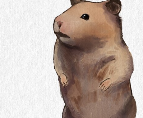 大切なペットの絵を水彩風に描きます 大切な家族のペットの写真をオシャレに水彩風に描きます イメージ2