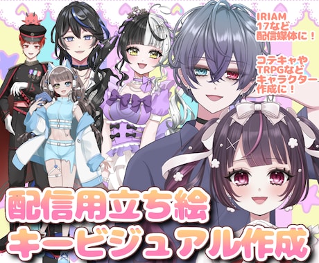美しい動作のIRIAM対応の立ち絵を制作します イメージ1