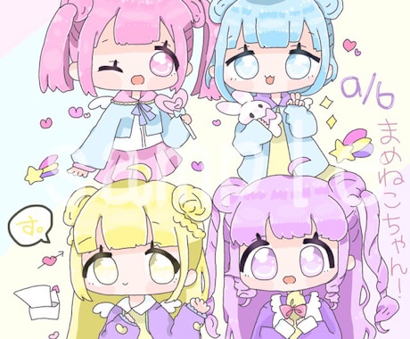 SNSアイコン向けのかわいいイラストを描きます デフォルメ系やかわいいものが好きなあなたにオススメ！ イメージ2