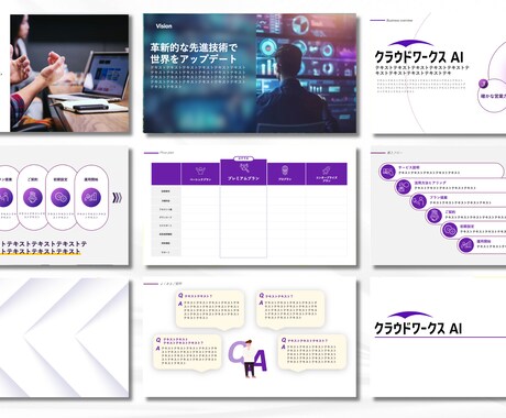 パワーポイント　ビジネス営業資料作成を承ります グラフィカルなデザインから説明資料まで幅広く対応可能です。 イメージ1