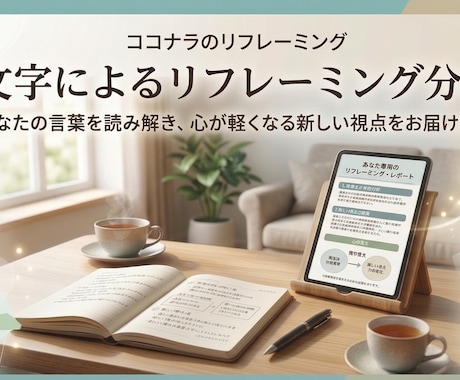 言葉から紐解きあなた専用のリフレーミング分析します 無意識の思い込みを言語化し、心が軽くなる視点をお届けします イメージ1