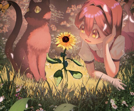 雰囲気のある1枚絵を描きます サムネやキービジュなど様々な用途で使えるイラスト！ イメージ2