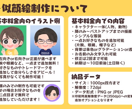 暖かみのある個性的な似顔絵描きます 名刺･SNSに！印象に残る似顔絵を使ってみませんか？ イメージ2