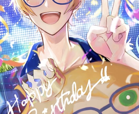 キラキラでパッと目を引く人物イラスト描きます 全身から顔アップまで、男女キャラ問わず幅広く対応中 イメージ2