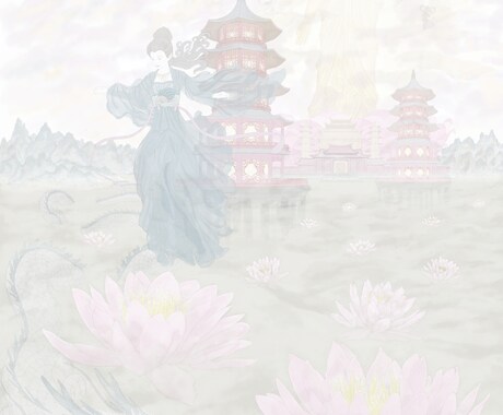 水彩調の幻想的なイラストを作製致します 日本画、仏画、西洋ファンタジー風のイラストもご相談ください イメージ2