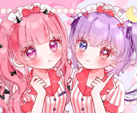 可愛くてキラキラしたイラストを描きます ロリータ、魔法少女、量産型、スイーツ系などを描くのが得意です イメージ2