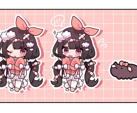 ミニキャライラストお描きします 2頭身〜3等身のキャラ(実在人物可能)を制作いたします！ イメージ1