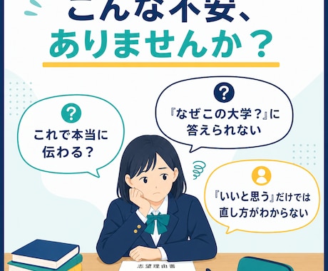 総合型選抜／AO入試の志望理由書を添削します AI×長年の指導経験で、合格へ導く本音フィードバック イメージ2