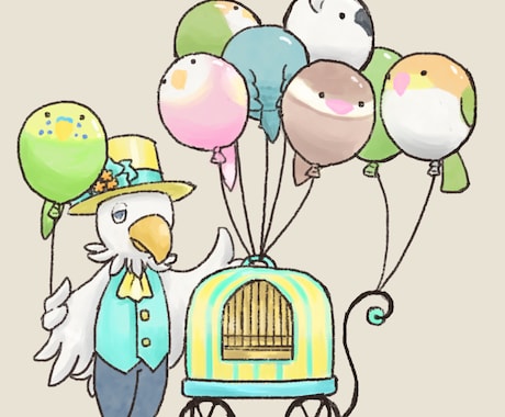かわいいデフォルメ動物イラスト描きます イメージ1
