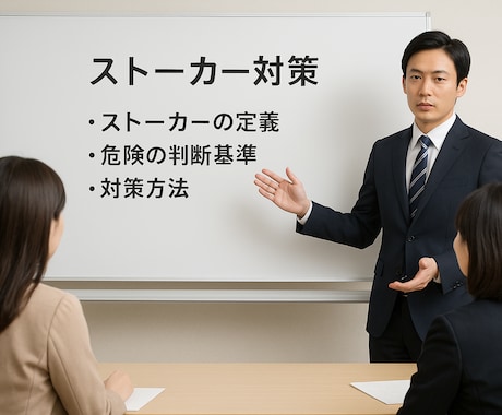 ストーカー被害を未然に防ぐ予防アドバイスします 被害に遭う前にできる具体的な備えをお伝えします イメージ1