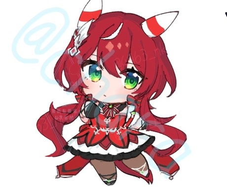 シンプル可愛いデフォルメ描きます あなたのキャラクターを私のミニキャラで可愛く描きます！ イメージ2