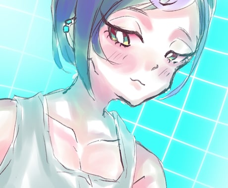 感情表現豊かなシンプルなイラストを描きます 喜怒哀楽を表したいシーンによって雰囲気つくりから一枚絵に イメージ2