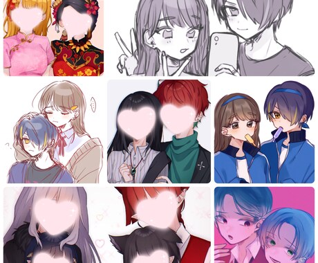 イラスト立ち絵やアイコンを描きます 配信等に使うイラストが必要な方に イメージ2