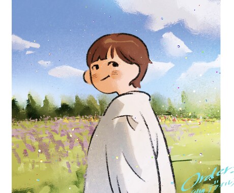 思い出をイラスト化！手描き風な描写で作成します 貴方だけの記録をお洒落にアイコンや挿絵、ポストカードへ。 イメージ2