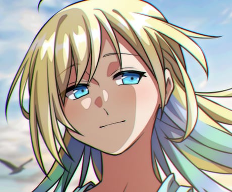 アニメ塗りのイラストを描きます オリジナルイラストのみ受け付けています イメージ1