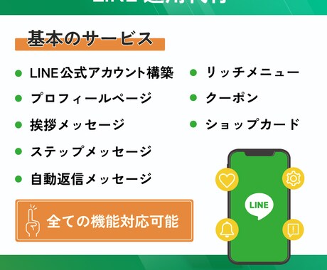 LINE公式＋Lステップ設定＆運用代行します アカウント構築〜リッチメニューデザインまで丸っと対応！ イメージ2