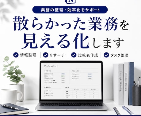 業務整理・オンラインアシスタントします 散らかった業務・情報を整理し、分かりやすく仕組み化します イメージ1