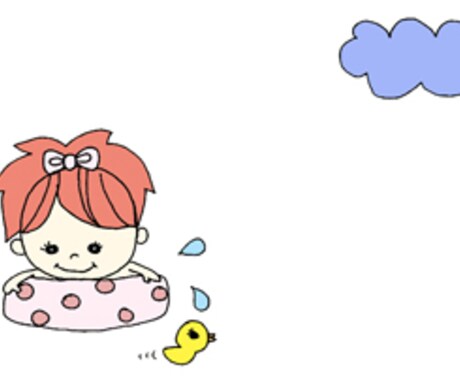 ネットショップ用かわいいイラストます ネットショップ用かわいいイラストのお礼状（文面なし）を販売 イメージ1