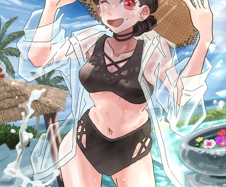 立ち絵イラスト承ります シンプルな立ち絵イラストです。背景等は、追加料金で対応します イメージ1