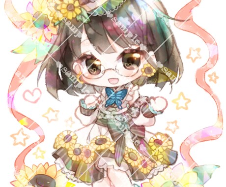 可愛い全身ミニキャラお描きます 夢絵も対応可能ですのでお気軽にご相談くださいませ♡ イメージ2