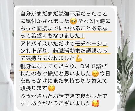 元大手人事がチャットで親身に転職相談に乗ります 人事、キリャアカウンセラーの経験で応募書類から面接対策まで イメージ2