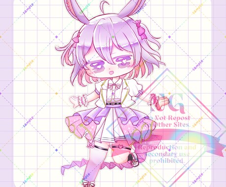 デフォルメイラスト制作します おめめうるうるなデフォルメイラスト！ イメージ2