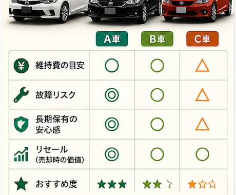 車の維持費・故障リスク・リセールを比較します 購入後の費用や弱点・将来価値までプロ目線で整理します イメージ2