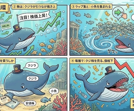 クジラモニター：市場の中のクジラを観察します ～解説動画、追加しました。ご参考に。 イメージ1